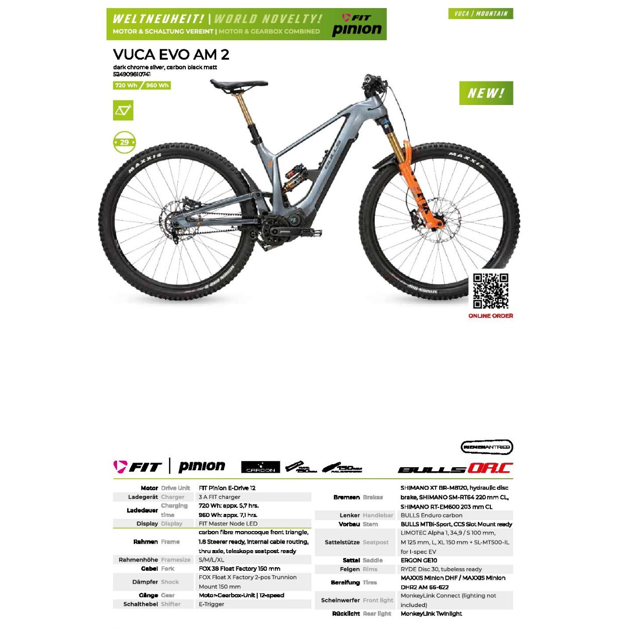 Bicicleta Eléctrica E-MTB BULLS VUCA EVO AM2 - Imagen 3